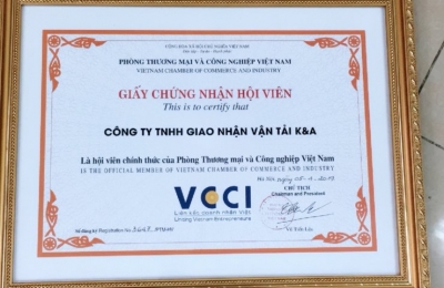 K&A Forwarding Co., Ltd officially became a member of VCCI - Vietnam Chamber of Commerce